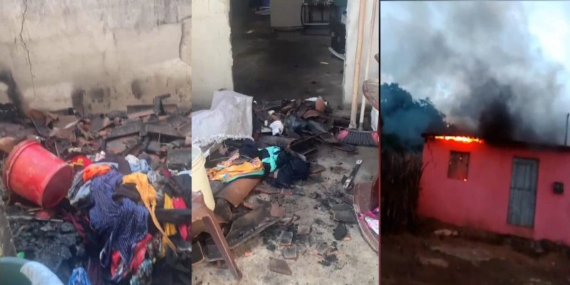 No Sertão: Menor de 12 anos ateia fogo na casa da própria mãe, que faz campanha para reconstruir imóvel