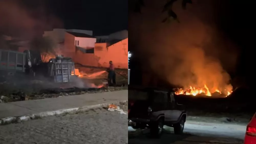 Moradores denunciam incêndios criminosos recorrentes na Rua Antônio Gonçalves, no Jatobá, em Patos