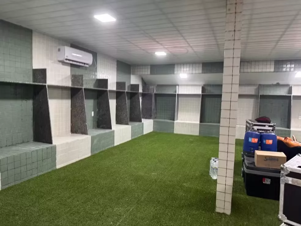 Vestiários do Estádio Marizão passam por reforma; veja fotos