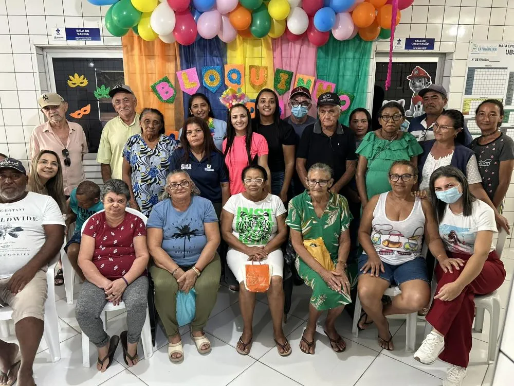 Em Catingueira, hipertensos e diabéticos comemoram o carnaval com o “Bloquinho do HiperDia”