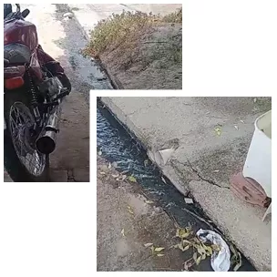 Moradores da Rua Justiniano Guedes, no Jatobá, reclamam de galeria estourada