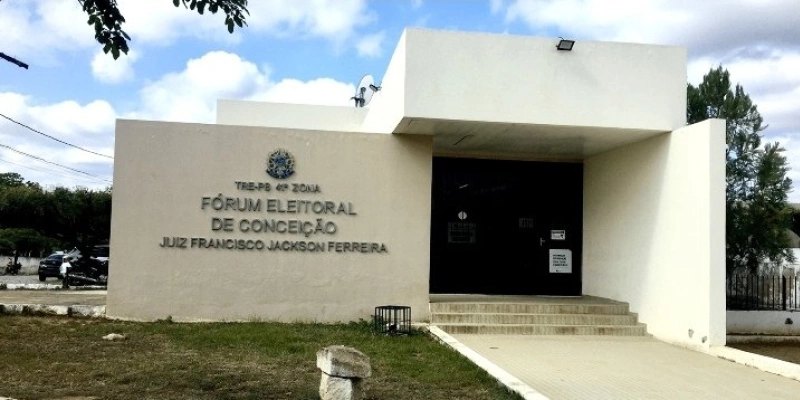 Fórum eleitoral de Conceição (Foto: Tadeu Gomes/DiamanteOnline)