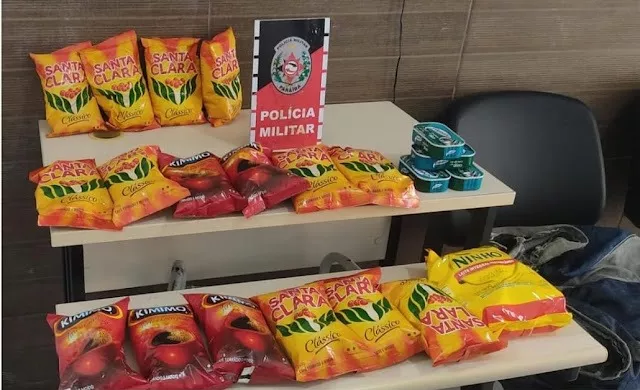 Homem é preso após furtar pacotes de café de mercado, no Sertão