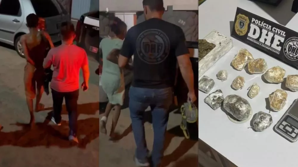 DHE prende suspeitos e apreende drogas escondidas em lancheira infantil durante abordagem na comunidade Beiral, em Patos