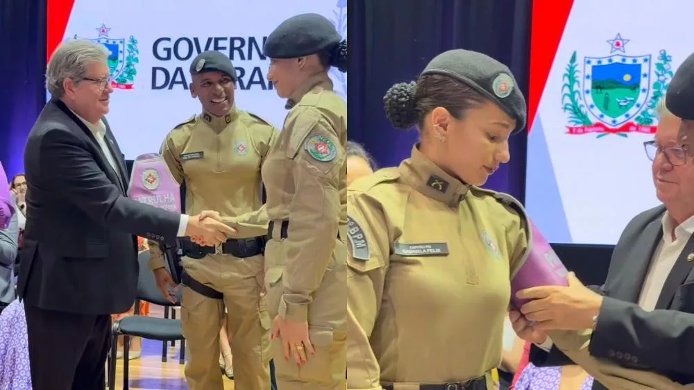 João Azevêdo anuncia a expansão da Patrulha Maria da Penha para Patos e região e nomeia a capitã Gabriela Félix para o comando da unidade