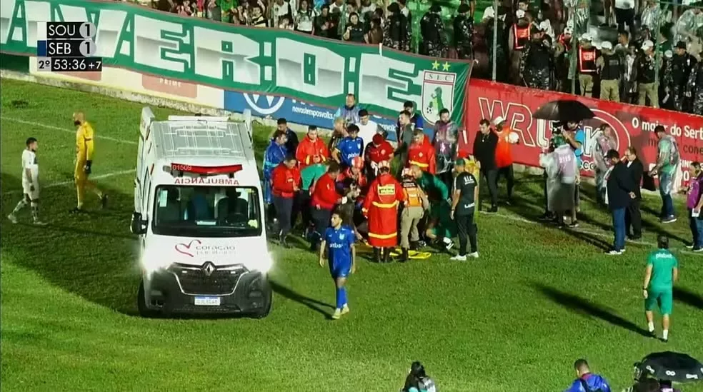Profissional de comunicação do Serra Branca sofre taquicardia após gol de empate contra o Sousa