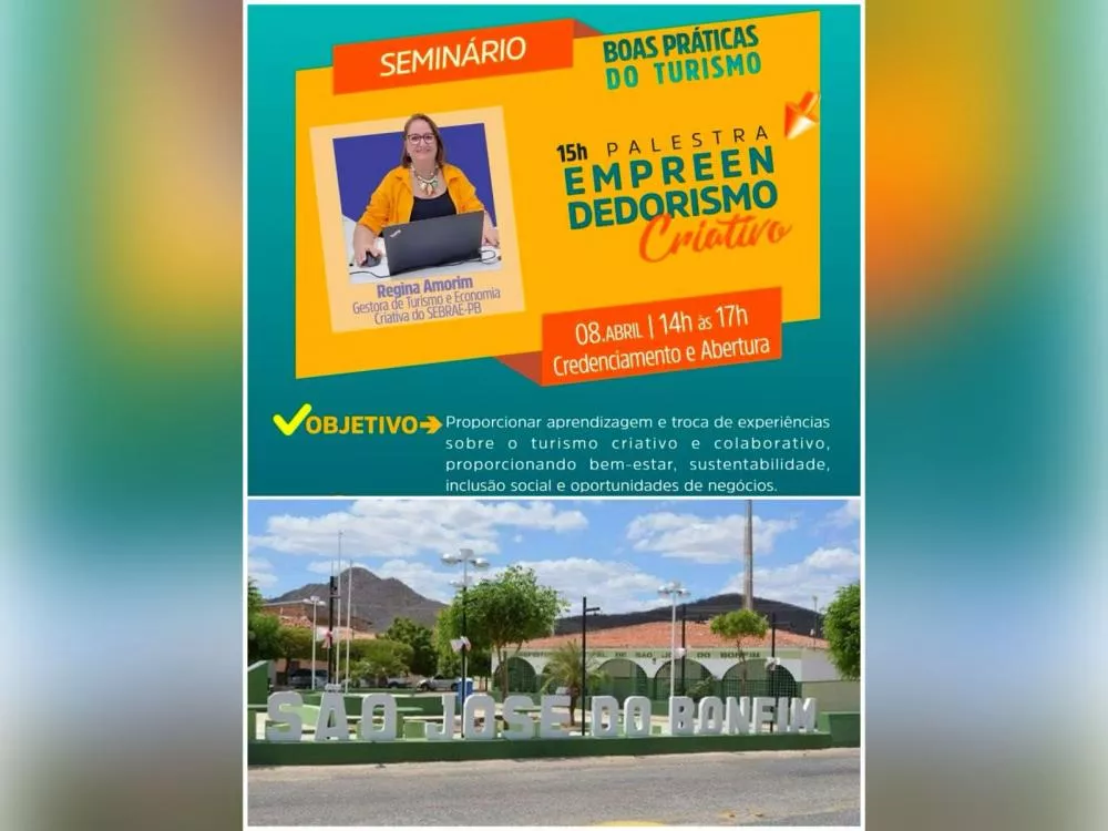 Oficinas e palestras para novos empreendedores acontecem em São José do Bonfim nos dias 08 e 09 de abril