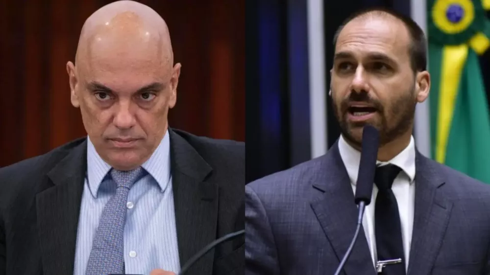 Moraes nega pedido do PT para apreender passaporte de Eduardo Bolsonaro