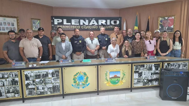 PRF participa de reunião na Câmara Municipal de Santa Terezinha-PB em prol da segurança viária