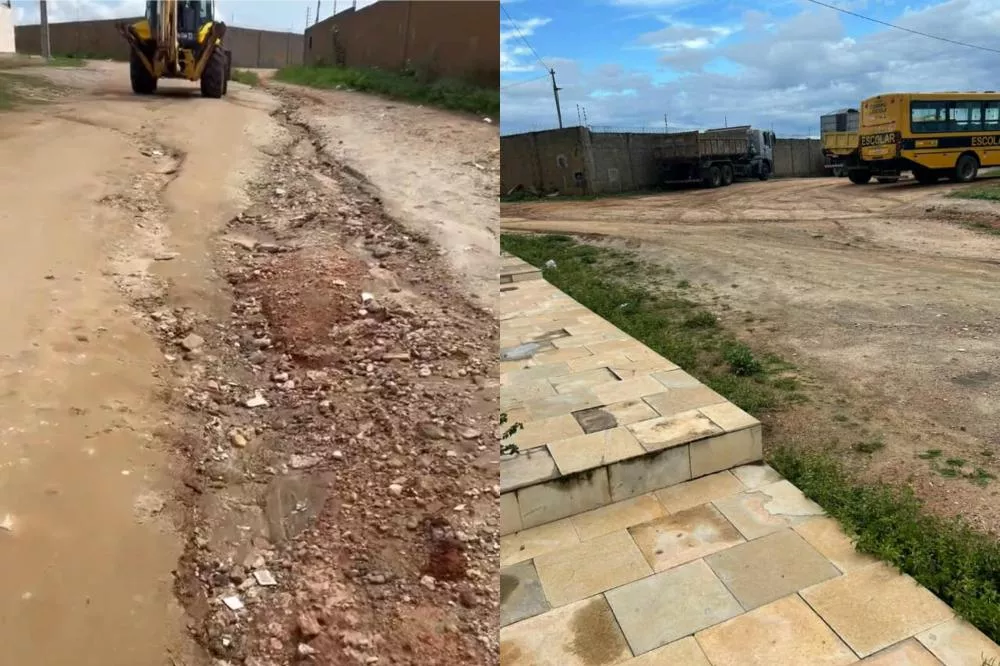 Morador cobra pavimentação da Avenida Grécia, no bairro Jardim Europa, em Patos