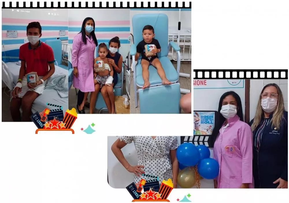 Hospital Infantil Noaldo Leite promove mais uma edição do “Cine Kids” para crianças internadas