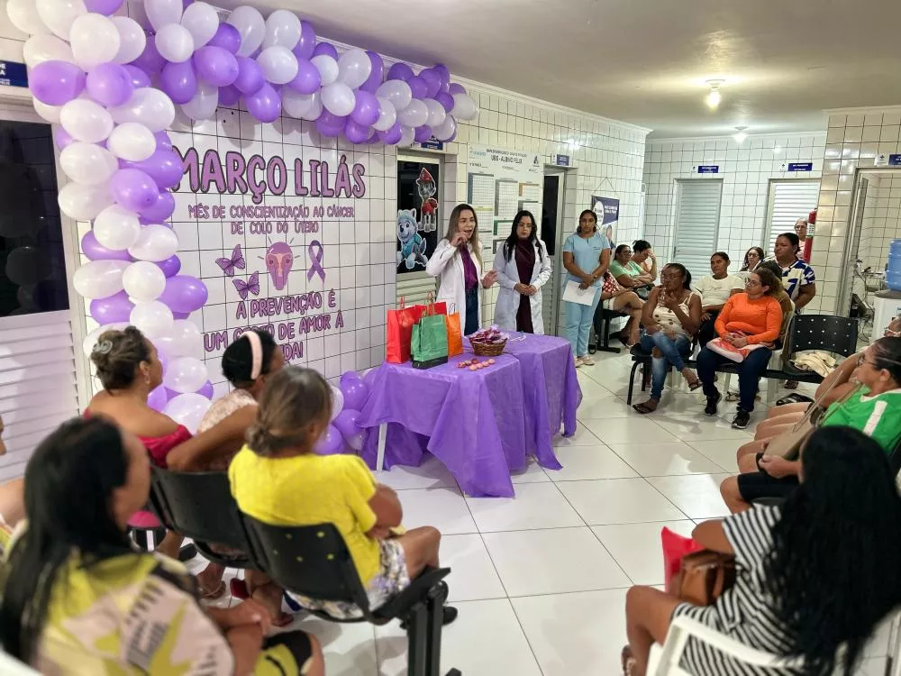 Em Catingueira, mulheres participam de encontro sobre prevenção do câncer de colo do útero e realizam exames citopatológicos