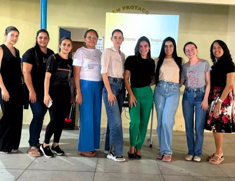 Secretarias de Assistência Social e da Mulher de Passagem-PB realizam atividades nesta semana sobre o Mês da Mulher com estudantes