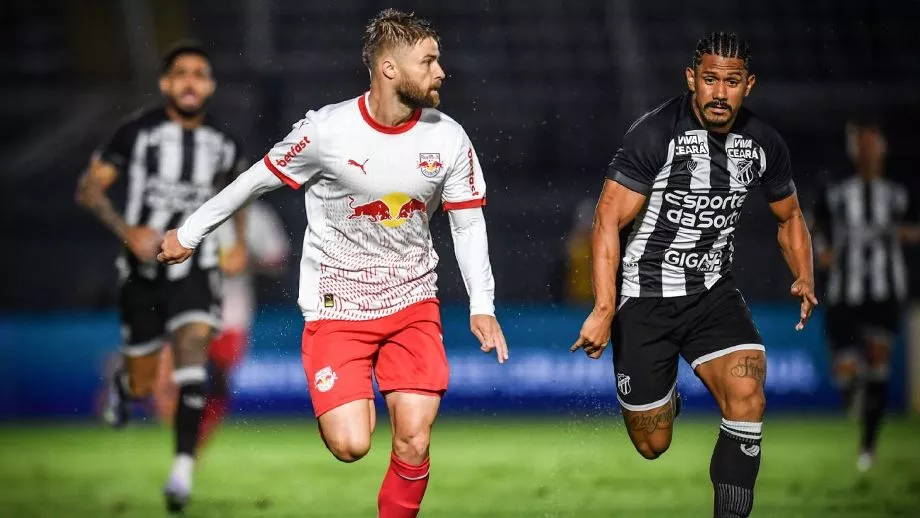 Red Bull Bragantino reage após levar 2 a 0 e busca empate com Ceará na estreia do Brasileirão