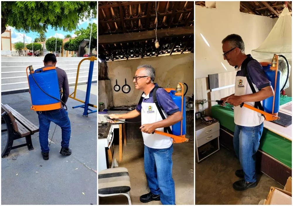 Vigilância Ambiental realiza dedetização contra barbeiros e carrapatos em Catingueira