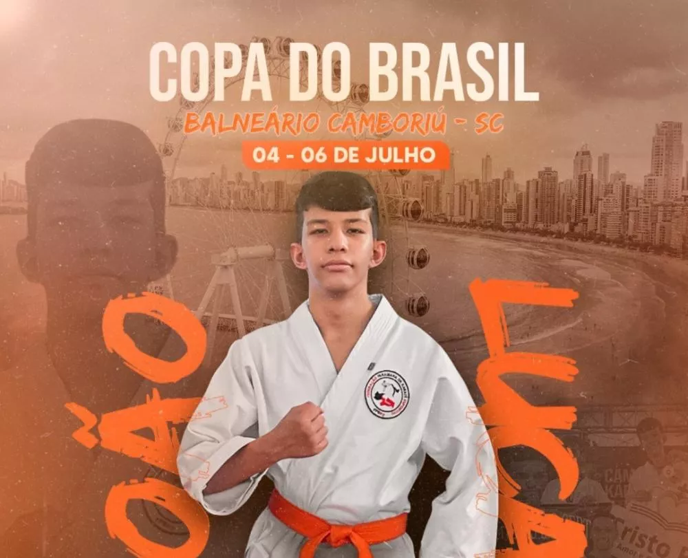 Atleta patoense de 15 anos é mais um convocado para a Copa do Brasil 2025 de Karatê