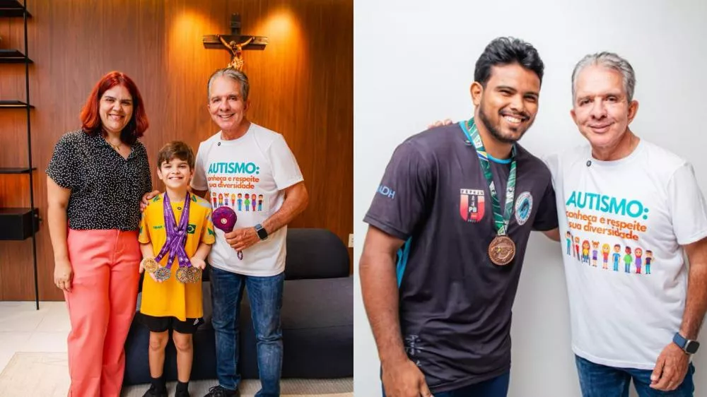 Prefeito de Patos recebe atletas medalhistas e destaca apoio ao esporte