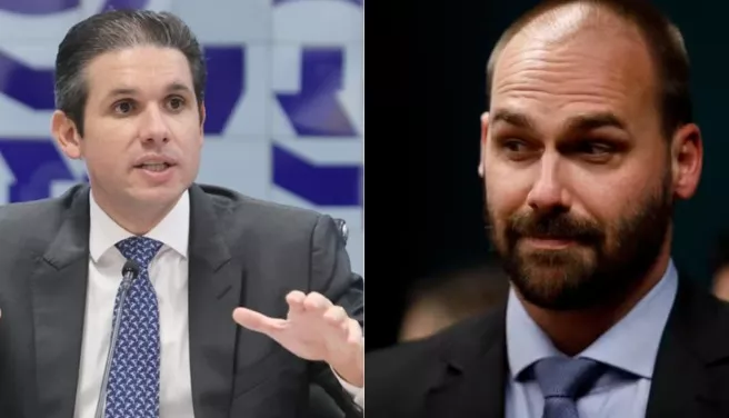 Eduardo Bolsonaro sugere que Hugo Motta foi pressionado por Alexandre de Moraes sobre PL da anistia