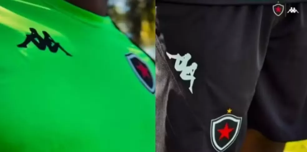 Botafogo-PB divulga modelo do novo uniforme de treino com a Kappa