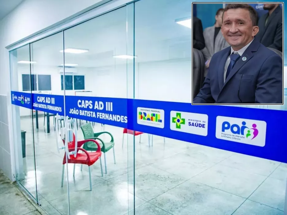 Vereador Galeguinho da Van parabeniza o prefeito Nabor pela inauguração do CAPS AD 3 João Batista Fernandes, em Patos