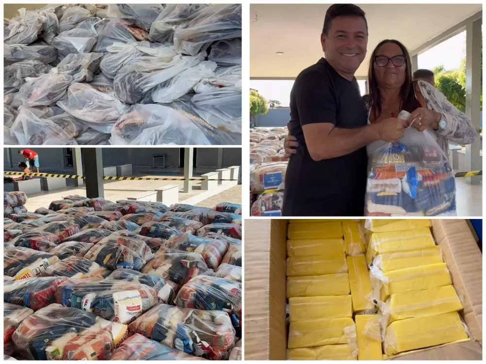 Prefeitura de Condado distribui 21 toneladas de alimentos na Semana Santa para famílias beneficiárias do Bolsa Família
