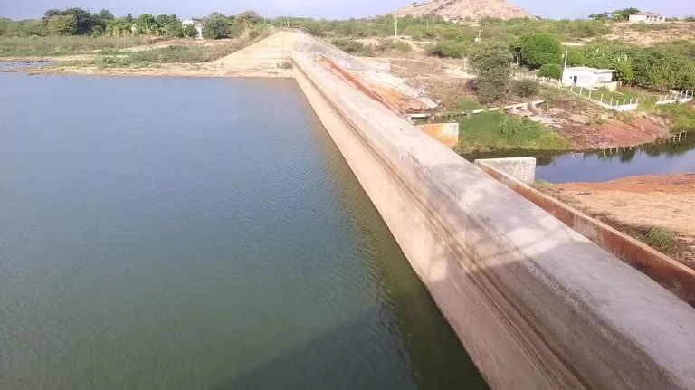 Barragem da Farinha está com pouco mais de 22% de sua capacidade total e pode atingir volume crítico nos próximos meses