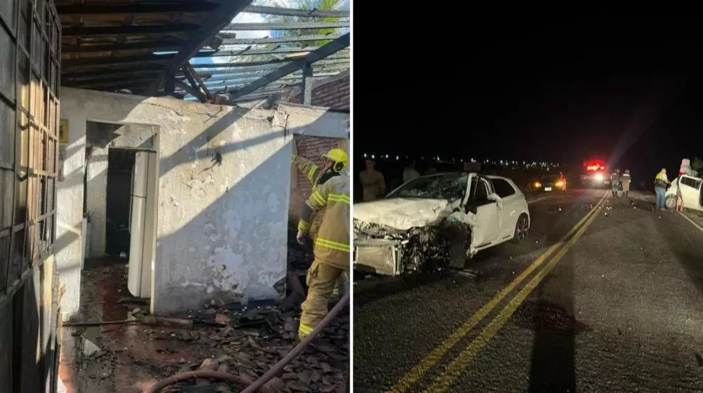 Incêndio e grave acidente marcaram as ações do Corpo de Bombeiros durante a Operação Semana Santa, no Sertão