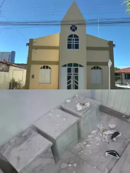 Padre Lucivaldo relata detalhes do ato de vandalismo praticado contra imagens da Capela de Santa Maria Madalena, em Patos