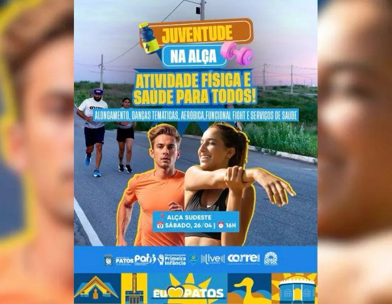 Juventude na Alça movimenta Patos neste sábado (26) com esporte, saúde e inclusão