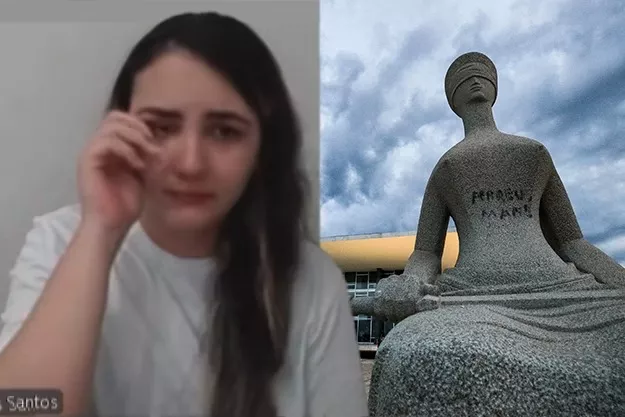 STF tem maioria para condenar mulher do que pichou “perdeu, mané” em estátua, a 14 anos