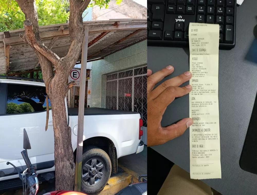 Entregador cobra espaço de estacionamento para motos próximo ao mercado e reclama de multas; STTRANS esclarece o caso