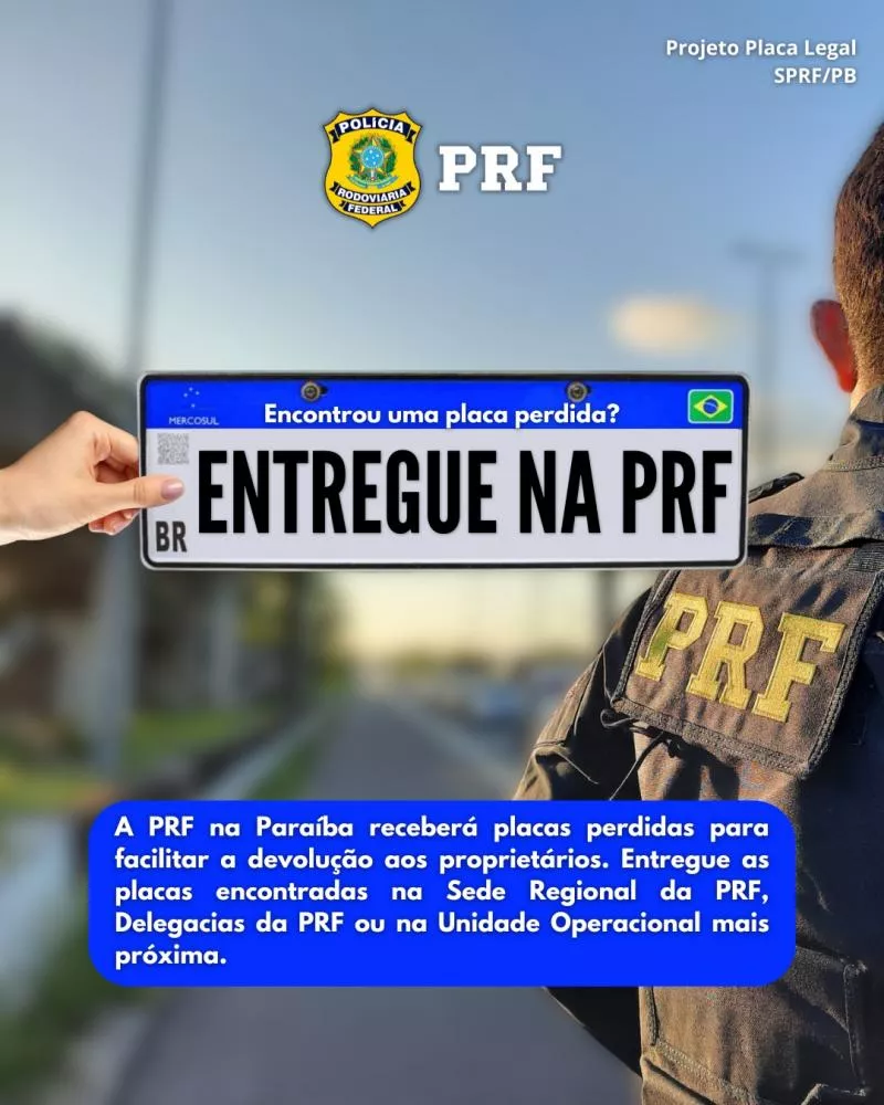 Foto: Divulgação/PRF-PB