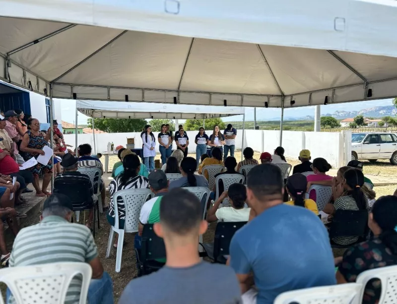 Programa HiperDia promove atendimentos de saúde para hipertensos e diabéticos no Sítio Pereiros, em Catingueira