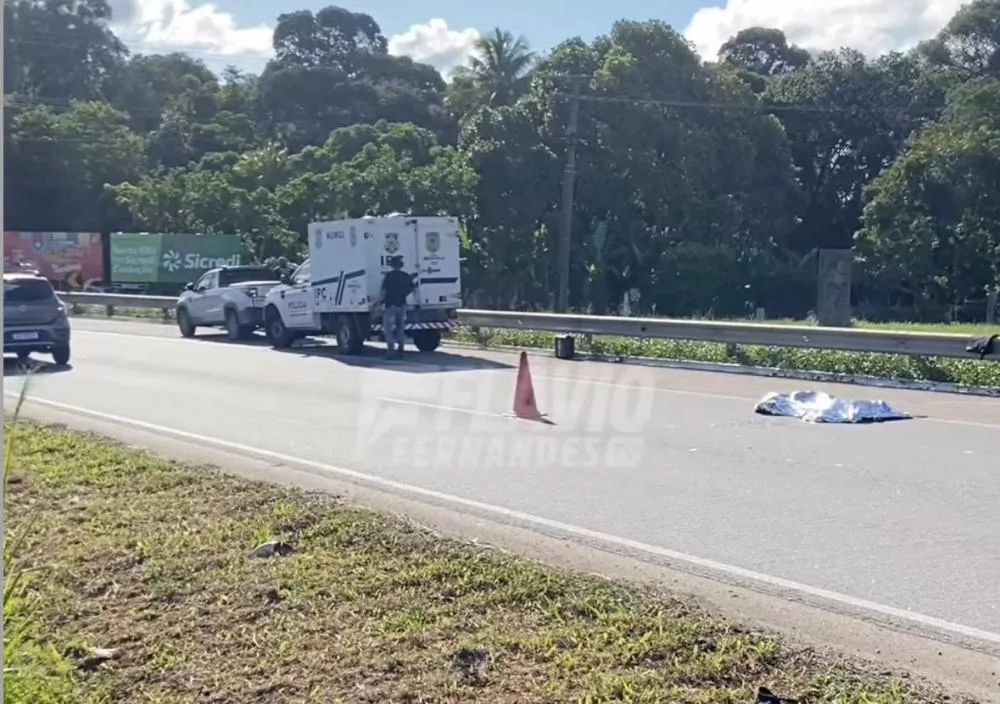 Idoso morre atropelado ao tentar atravessar a BR-230, em Santa Rita