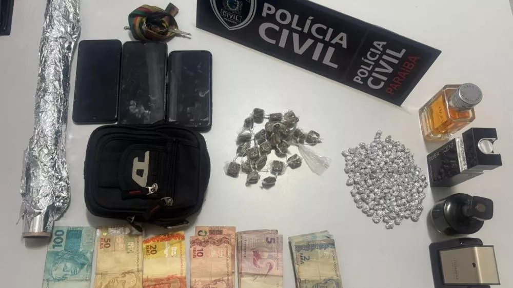 Polícia Civil realiza operação em Coremas e prende duas mulheres com grande quantidade de drogas