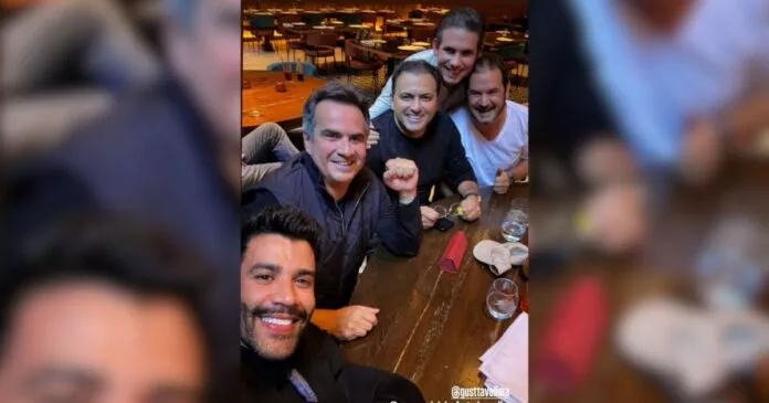 Nos EUA, Hugo Motta aconselha Gusttavo Lima sobre eleições de 2026