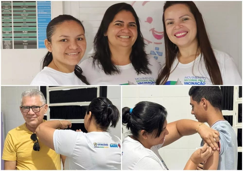 Secretaria de Saúde de Catingueira realiza Dia D de Multivacinação com foco na proteção coletiva
