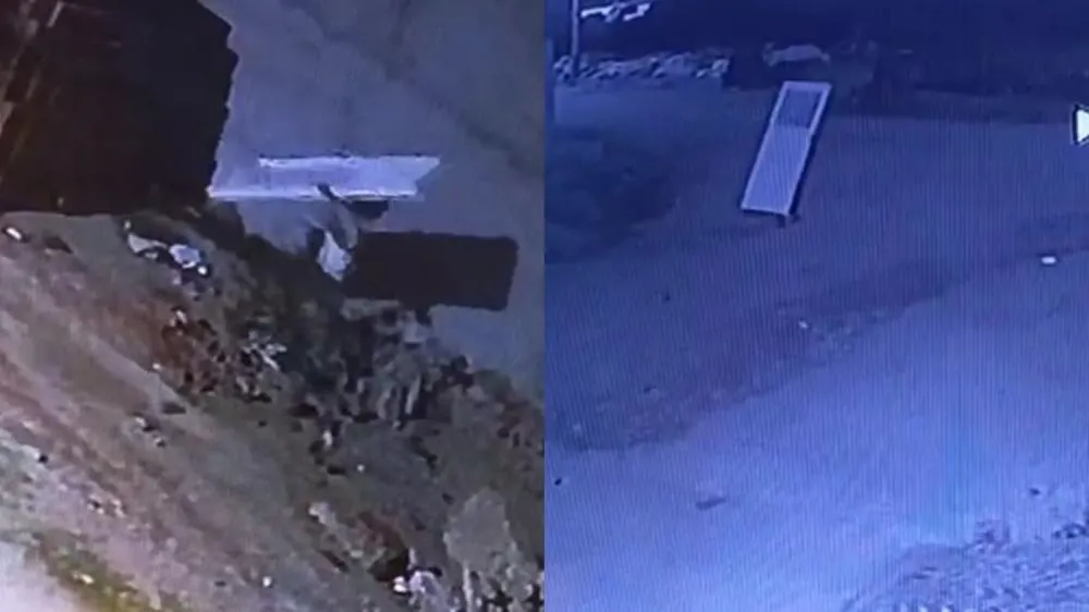 Homem é flagrado furtando portão de casa em construção no bairro Jardim Magnólia, em Patos