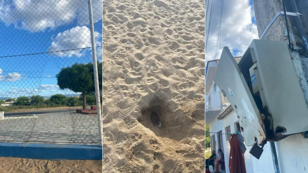 Moradores pedem intervenção e melhorias na quadra de esportes da Praça José Mariz, em Patos