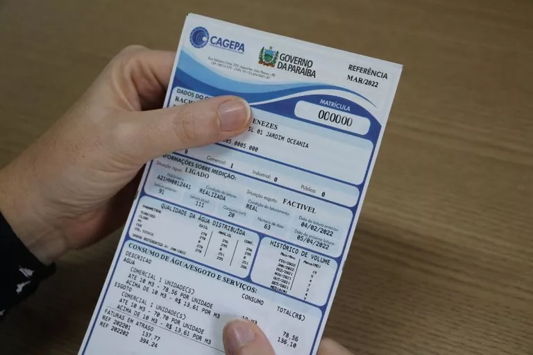 Tarifa mínima da conta de água deve subir R$ 3,93 e valor chega a quase R$ 55,00