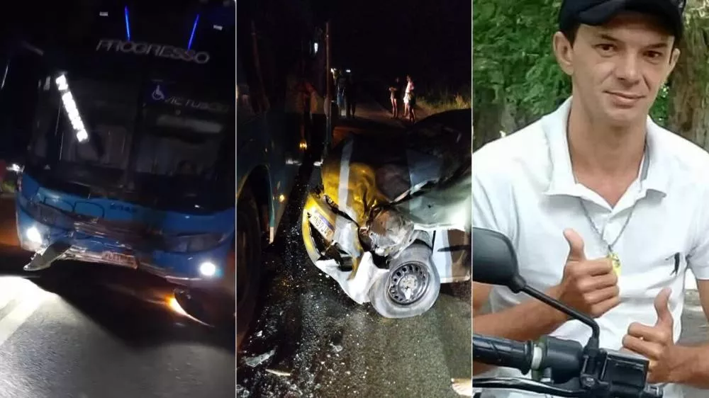 Grave colisão entre carro e ônibus na BR-230, em Sousa, deixa uma vítima fatal