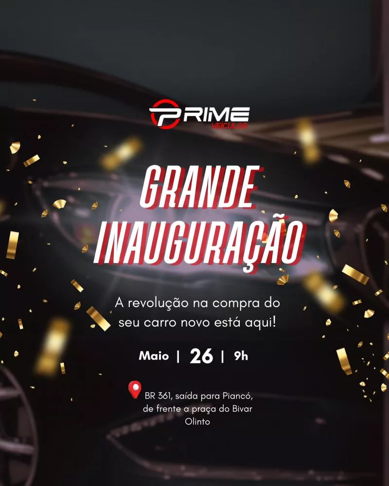 Patos vai ganhar um novo conceito em Concessionária, vem aí a Prime Veículos