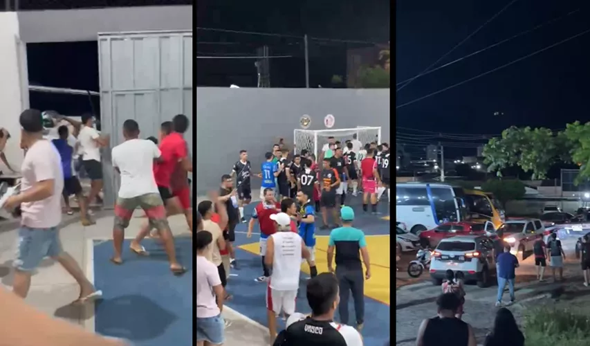 Pancadaria: Jogo de futsal termina em tumulto e depredação em universidade de Cajazeiras