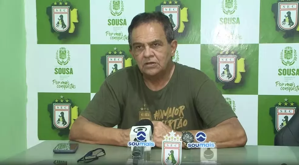 Após duas derrotas, Sousa anuncia a saída de Francisco Diá; Tardelly Abrantes assume o time