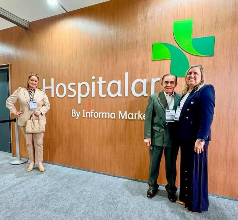 Gestores do Hospital São Francisco, de Patos, participam da Feira Hospitalar 2025, em São Paulo