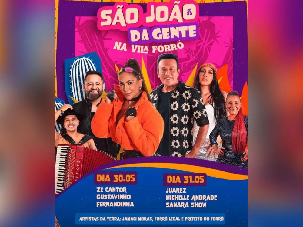 “São João da Gente” acontece neste final de semana em São José de Espinharas com atrações nacionais e programação cultural à tarde