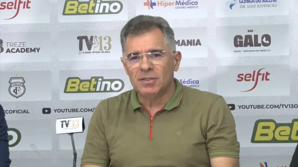 Artur Bolinha adia renúncia no Treze e condiciona permanência à antecipação de eleições