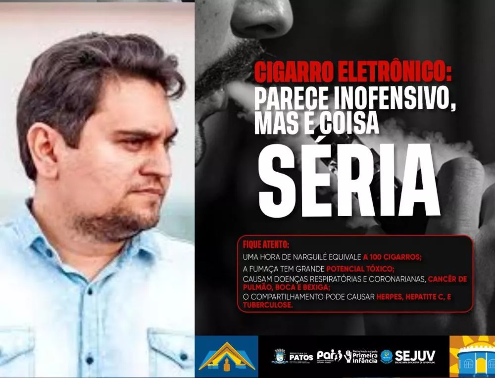 Secretaria de Juventude alerta sobre os riscos do cigarro eletrônico em nova campanha educativa