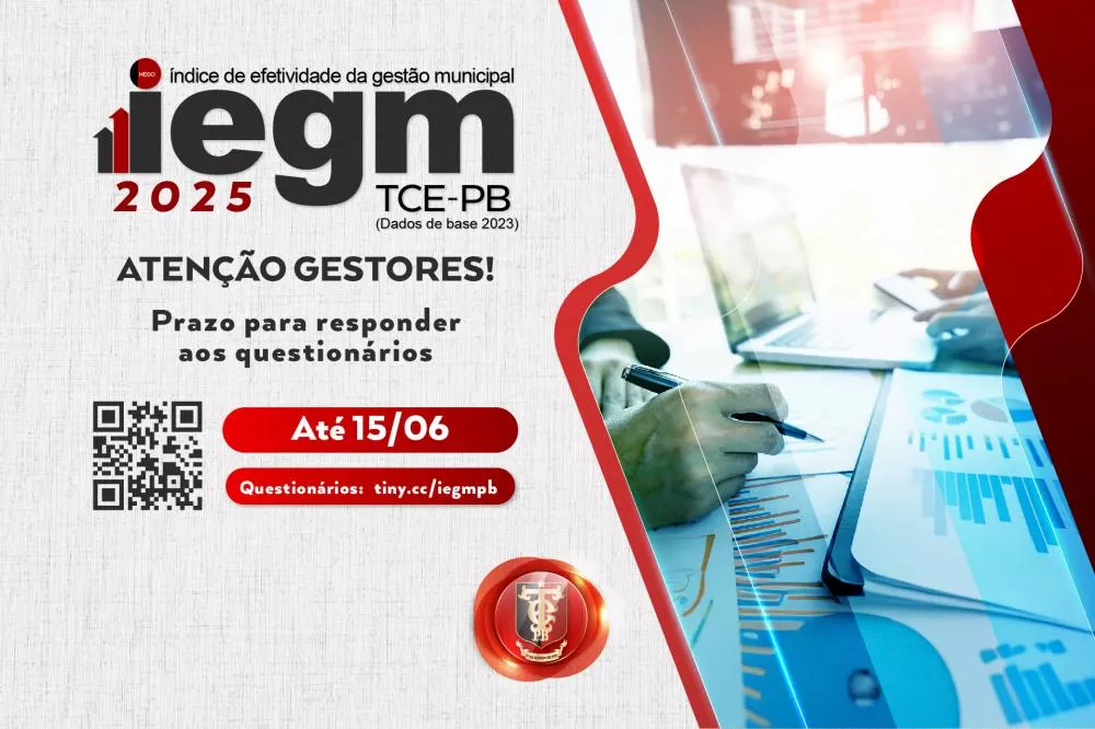 TCE-PB prorroga para 15 de junho o prazo de resposta dos prefeitos a questões do IEGM