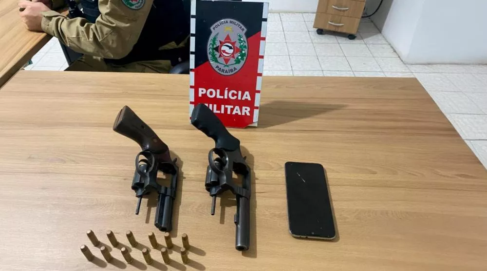 Polícia Militar apreende quatro armas de fogo em menos de 48 horas, em Pombal